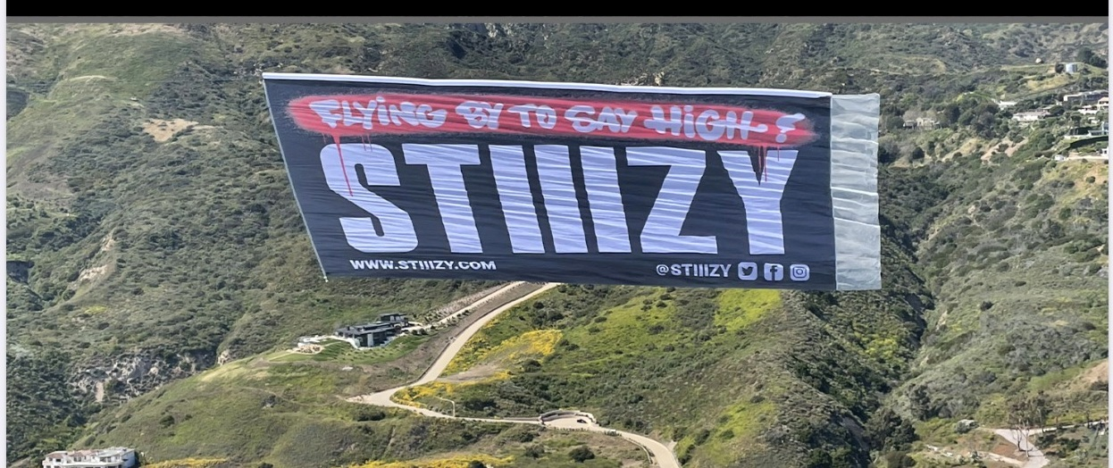 STIIIZY aerial banner over Southern California